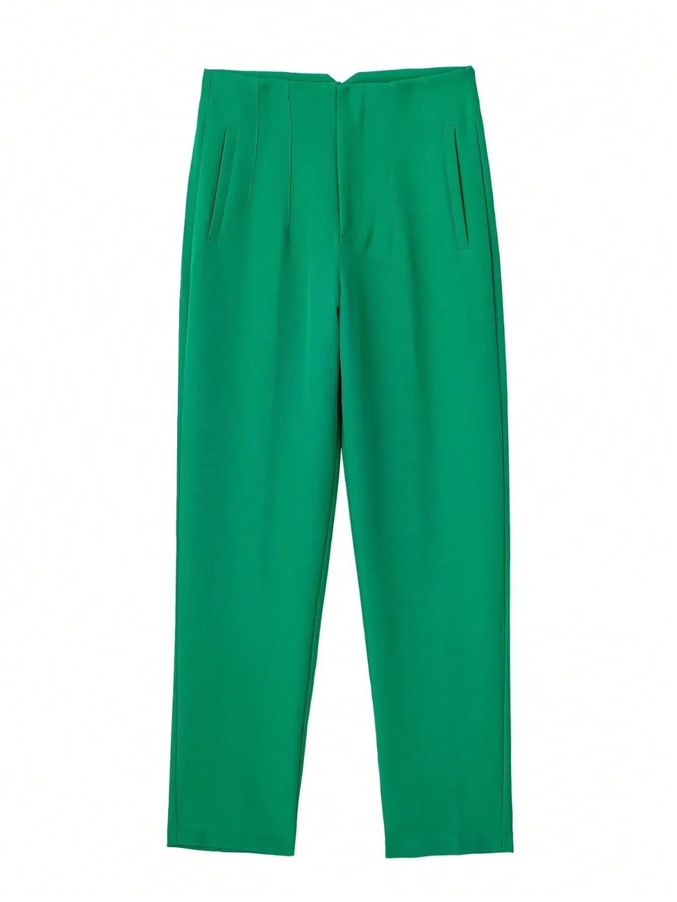 Tailored Slim High-Waist Trousers