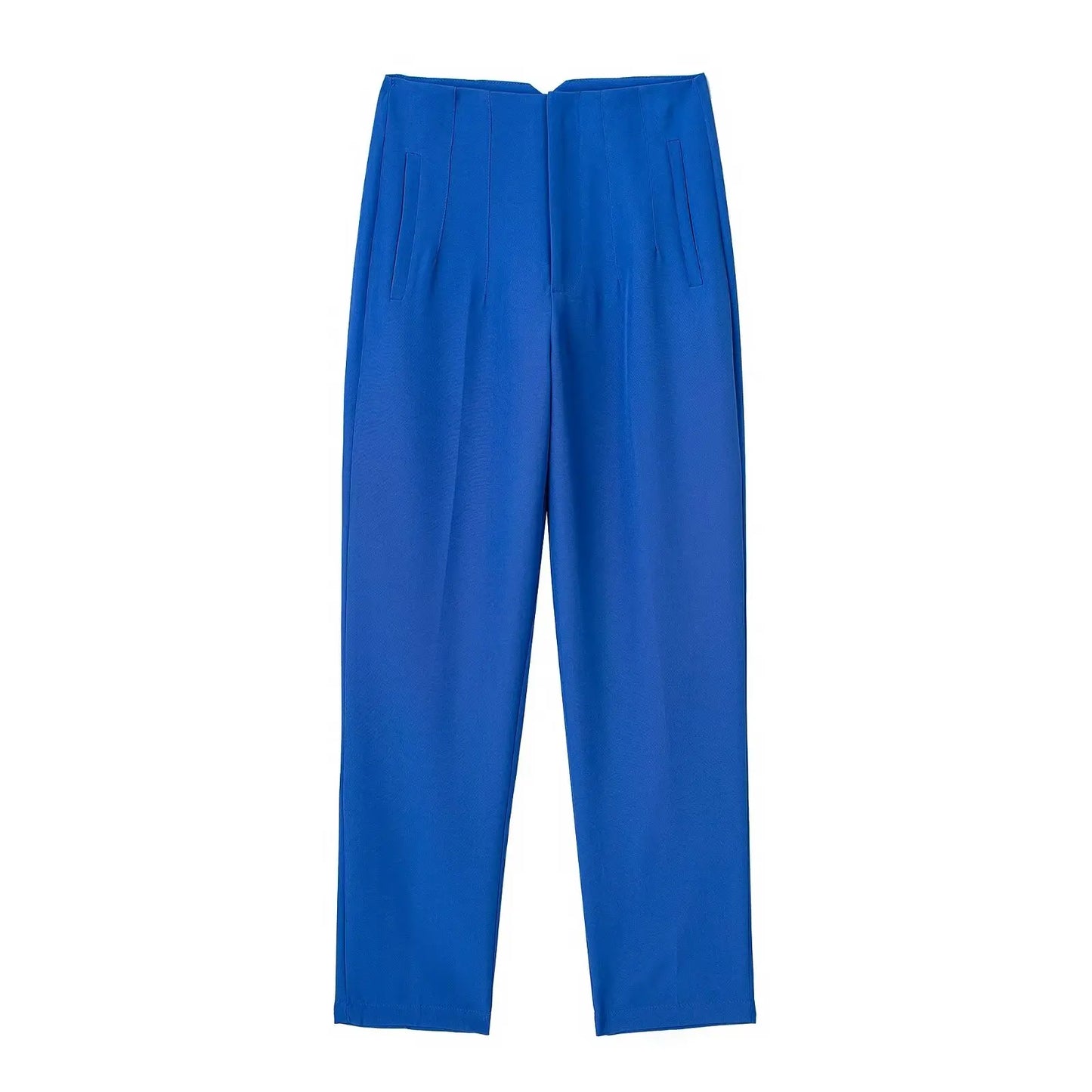 Tailored Slim High-Waist Trousers