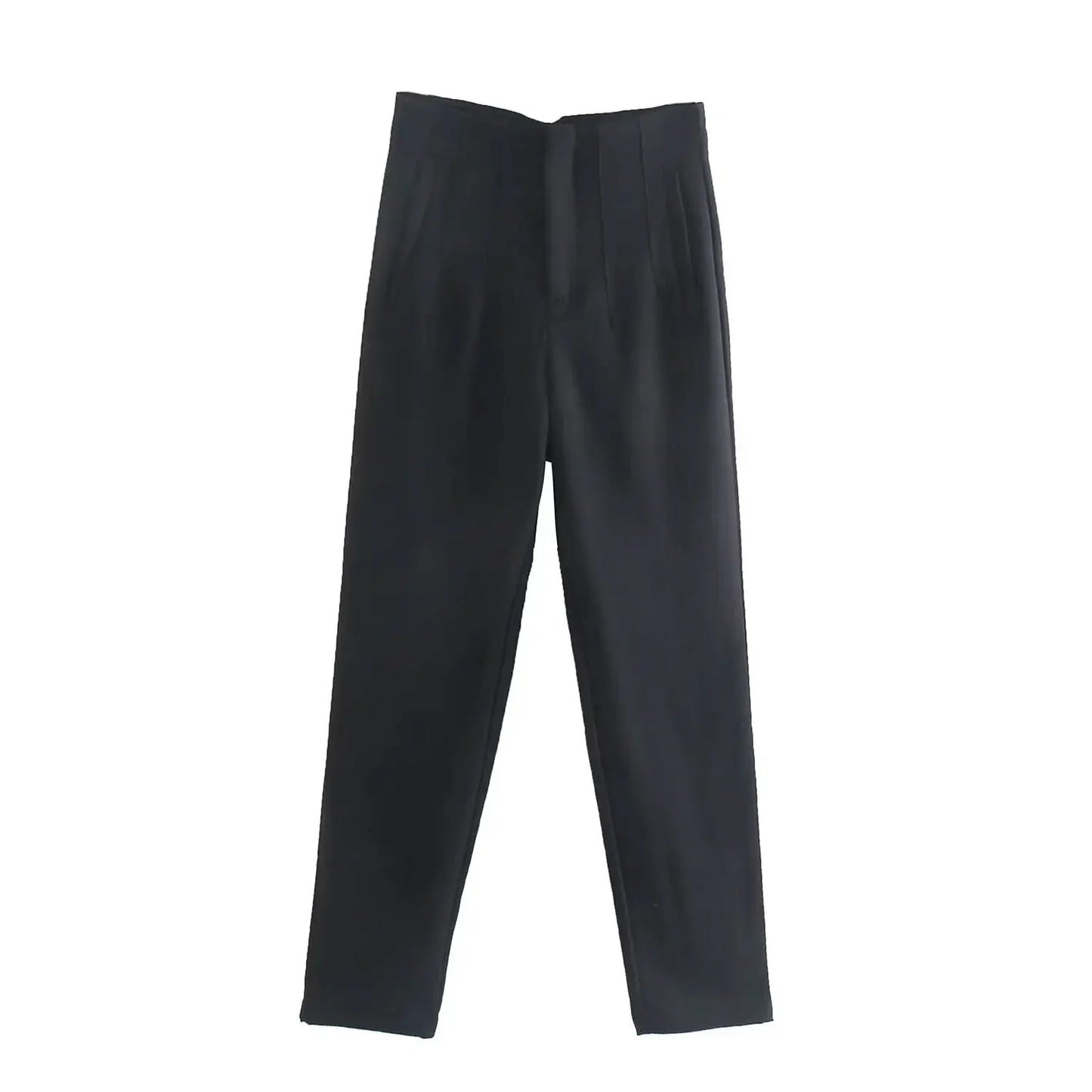 Tailored Slim High-Waist Trousers