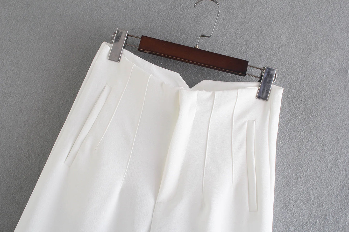 Tailored Slim High-Waist Trousers