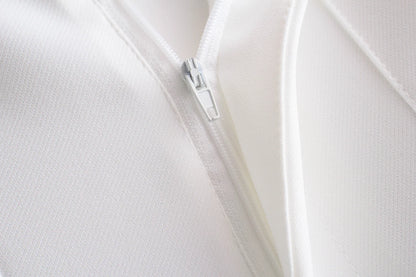 Tailored Slim High-Waist Trousers