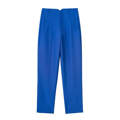 Tailored Slim High-Waist Trousers